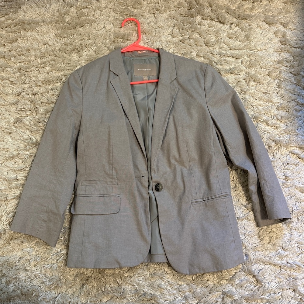 Banana Republic Gray Blazer